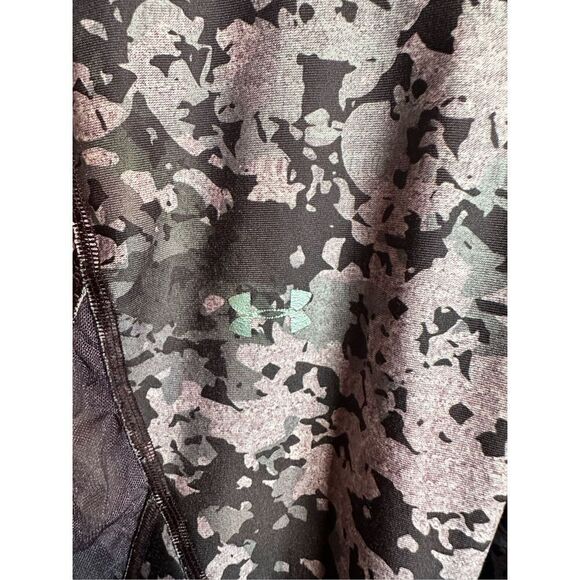 Under Armour HeatGear Leggings Mesh Compression Pants Pink Camo Womens Small - Picture 5 of 11